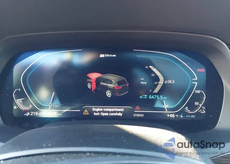 2021 BMW X5 Phev xDrive45E z USA, uszkodzony, nr VIN 5UXTA6C06M9F42425